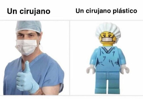 Un cirujano plástico - meme