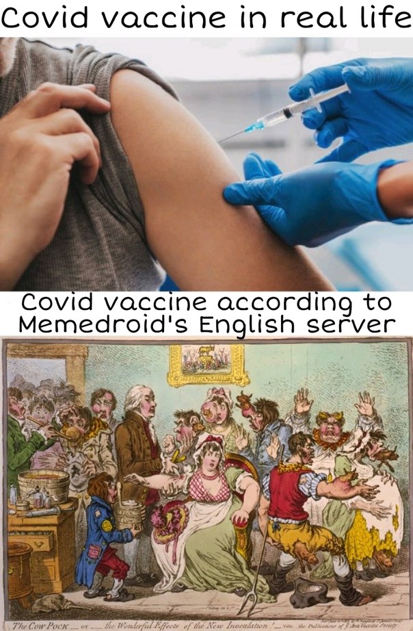 Y'all americans act like babies if someone says anything slightly positive about vaccines, other English speakers are more chill about it - meme