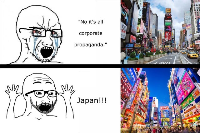 Soy boys love Japan - meme
