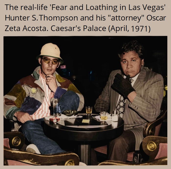 Fear and Loathing in Las Vegas is based in a true story - meme