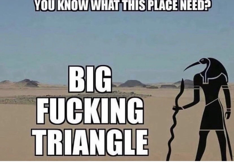 3d fucking triangle - meme