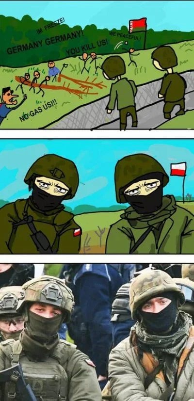 Poland's border - meme