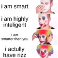 from smart to clown