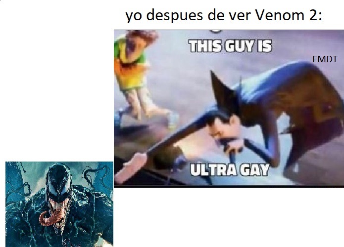 se puso rara el Venom 2 - meme