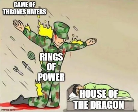 Reality of the rings of power hate - meme