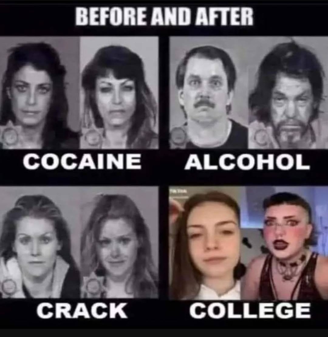 Academia is one hell of a drug - meme