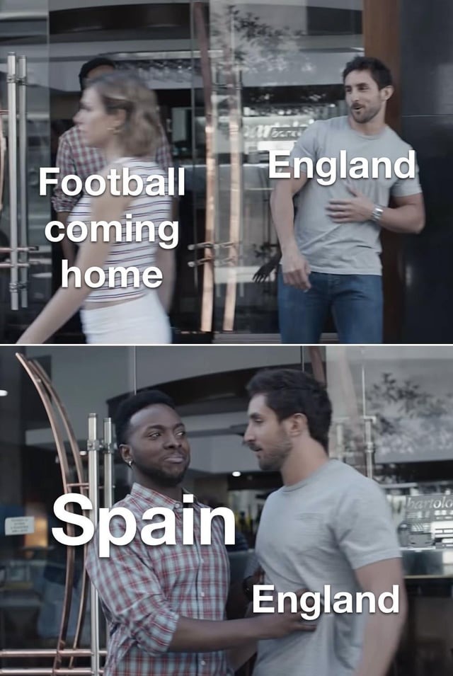 England loses vs Spain meme