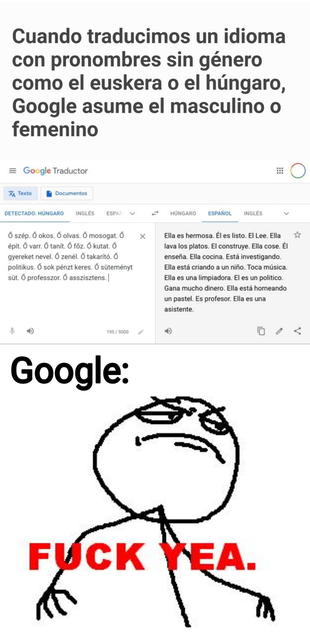 Gigachad el Google - meme