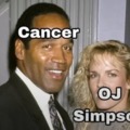 OJ Simpson cancer meme