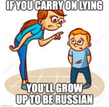 If you carry on lying - meme