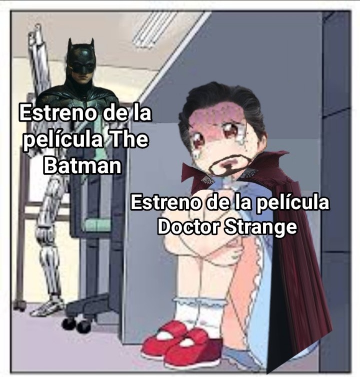 Doctor Strange cambió su fecha de estreno para no coincidir co The Batman jajaja - meme