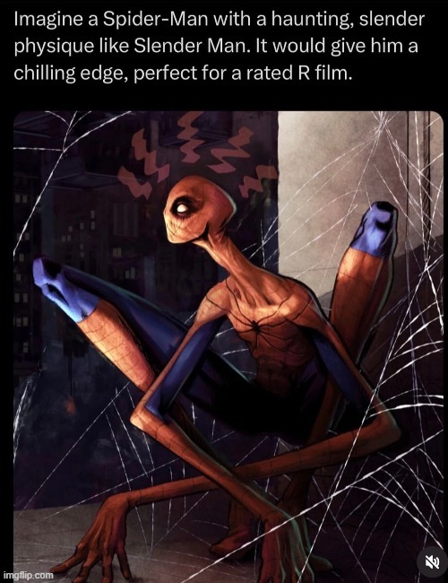 Slender Spiderman - meme