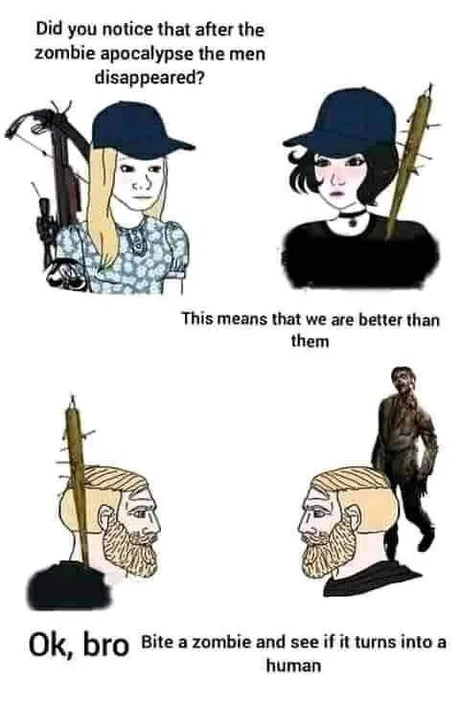 bite a zombie - meme