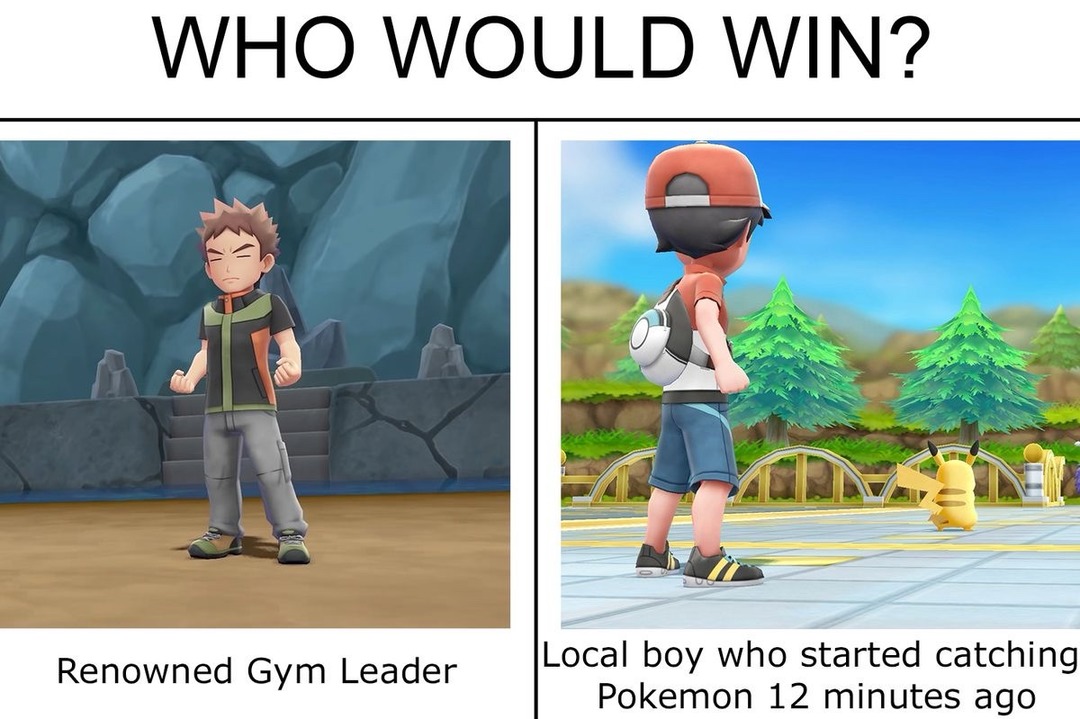 Gym leaders give confidence to trainers - meme