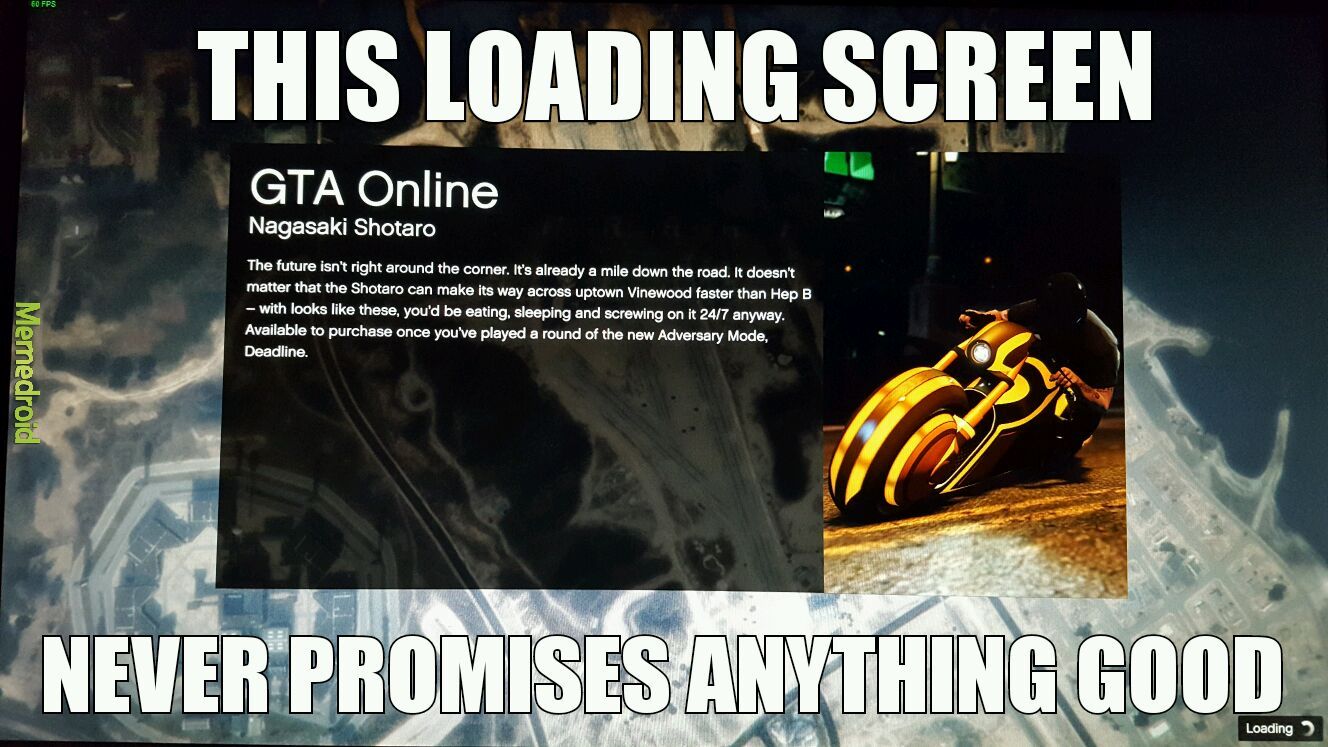 GTA V Online loading screens - meme