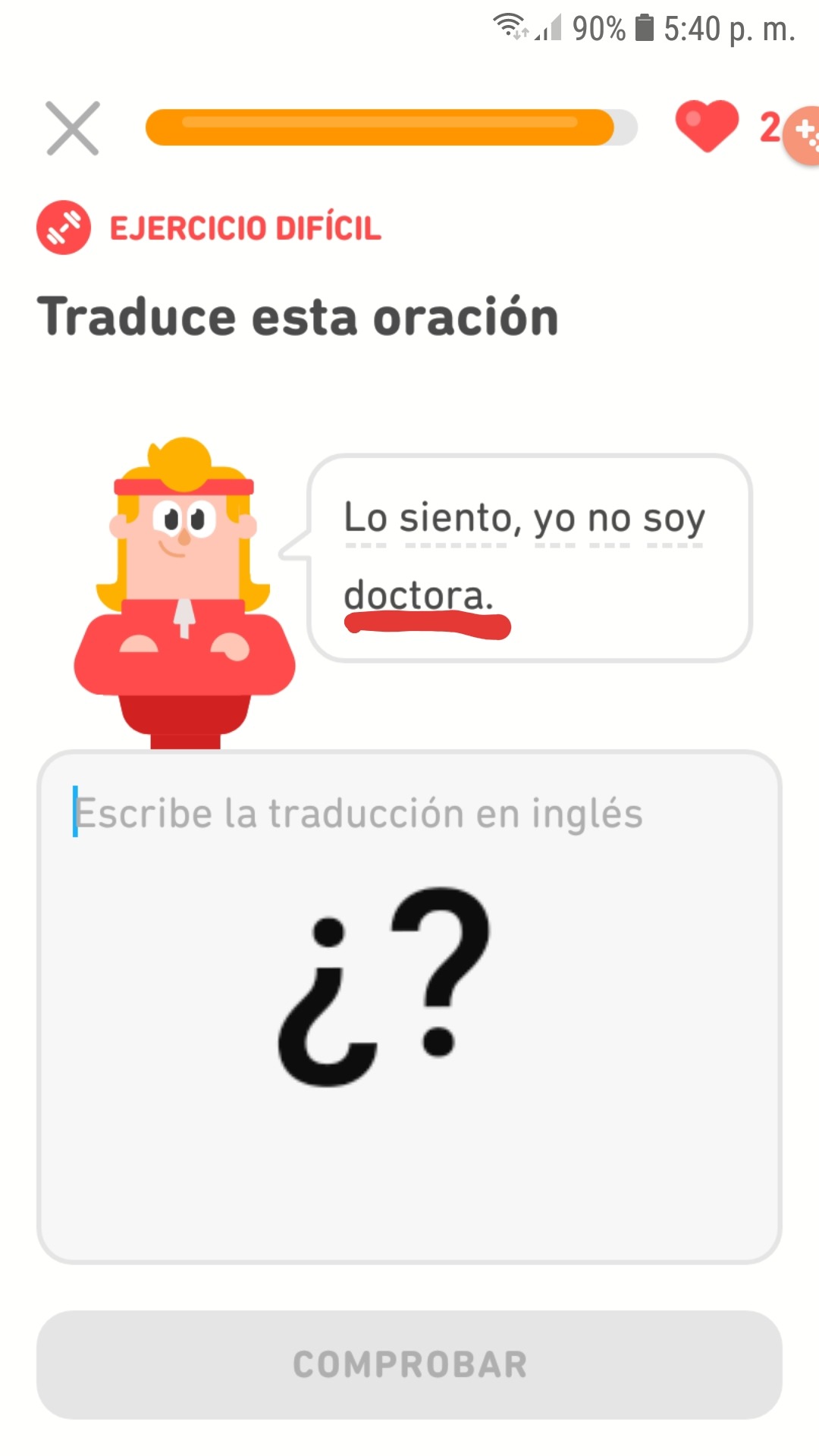 Duolingo no sabe diferenciar géneros - meme