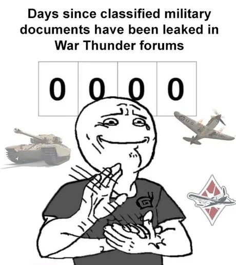 Military documents leaked in War Thunder forums - meme