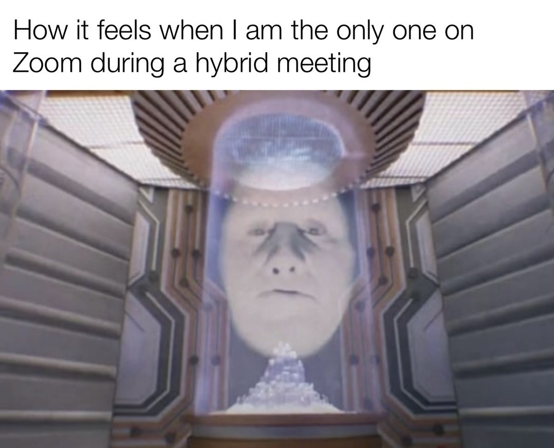 zoom meeting hell - meme