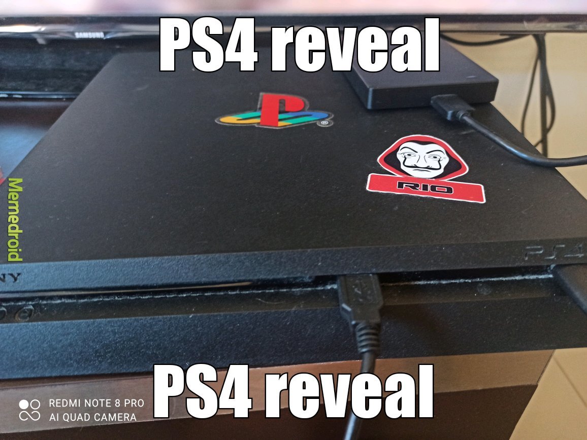 PS4 reveal / UnaCuentaRandom655 - meme