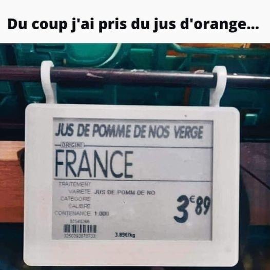 Le bon jus venu d'une région BIEN PROFONDE de la France - meme