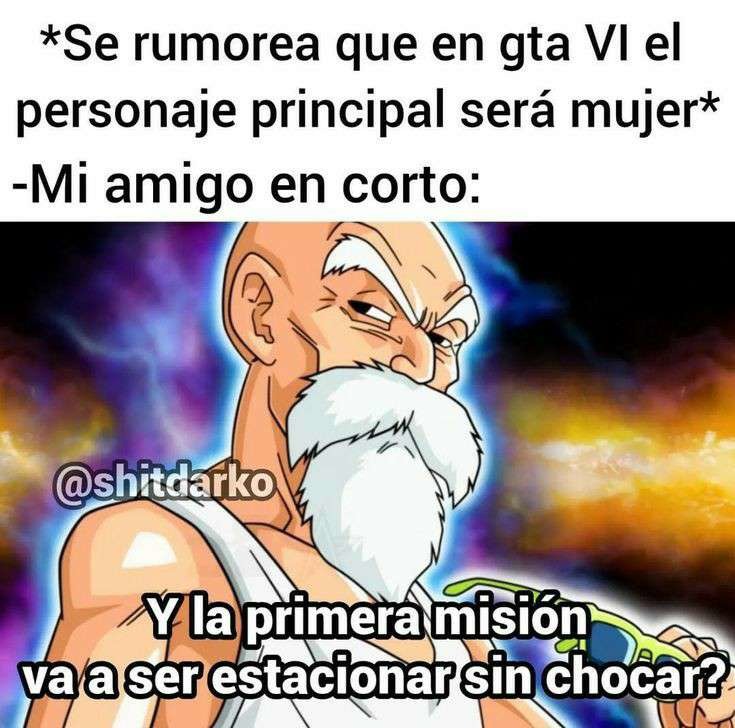 La primera misión va a ser estacionar sin chocar - meme