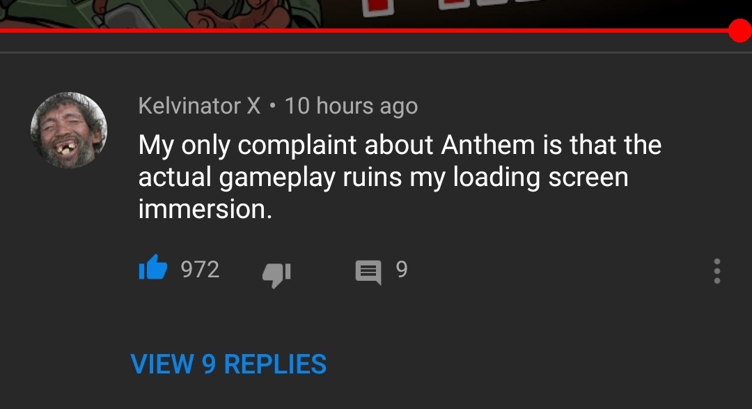 Anthem is king of screens - meme