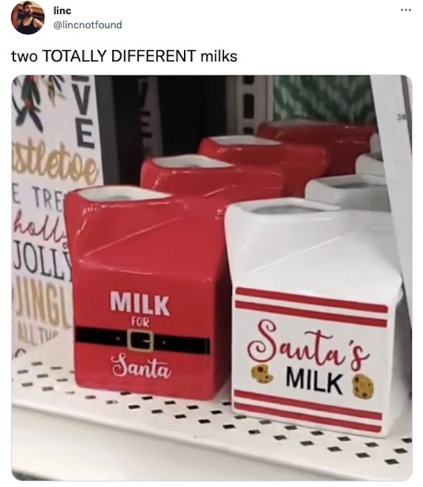Milk for Santa - meme