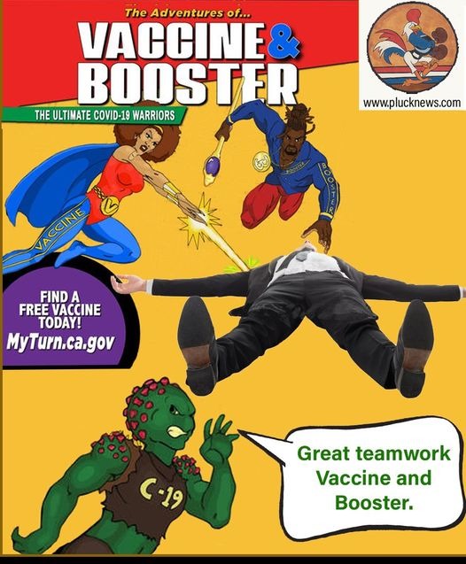 The Real Adventures of Vaccine & Booster - meme