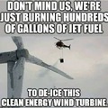Dongs in a turbine