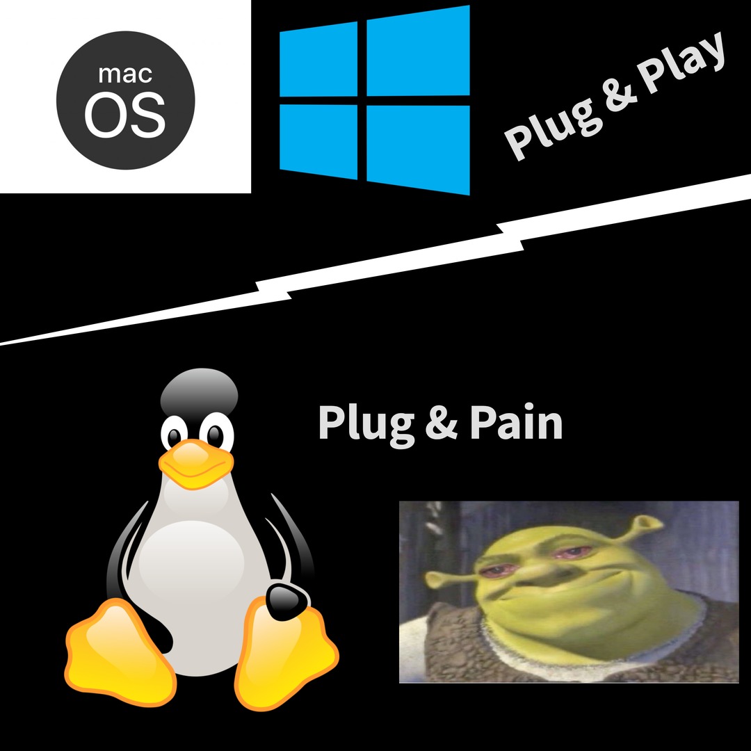 Linux pain - meme