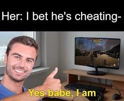 Cheaters never prosper! - meme