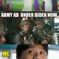 Army ads under Biden