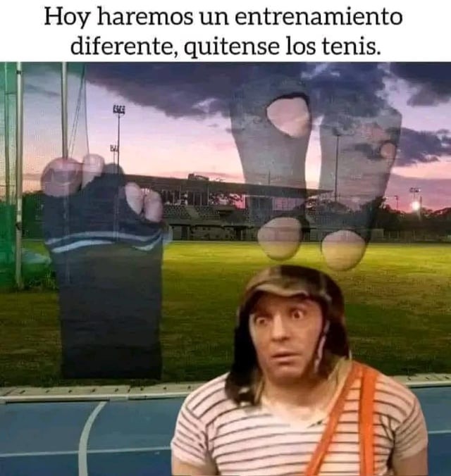 No profesor con los tenis mejor - meme