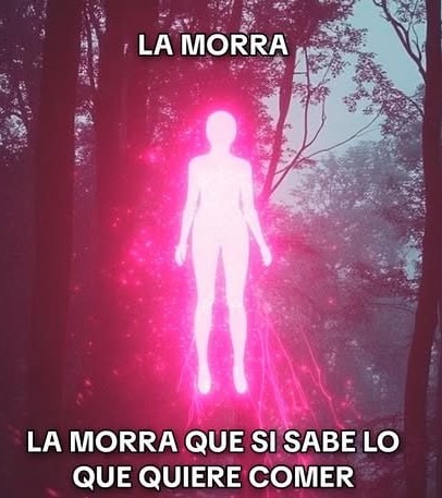 La morra que sabe lo que quiere comer - meme