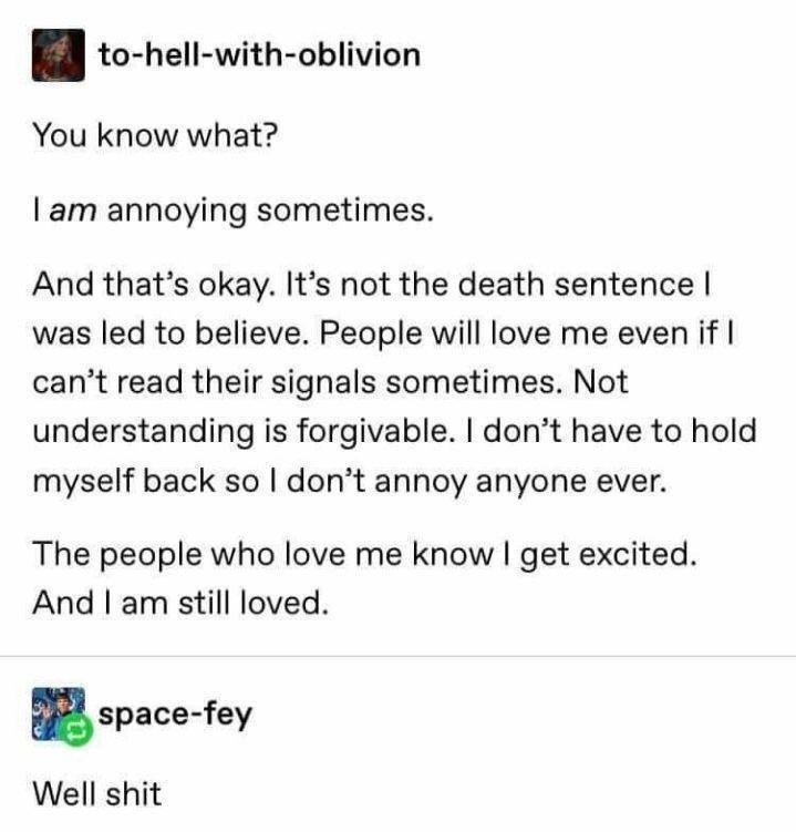 sometimes being a little annoying is just part of the charm - meme