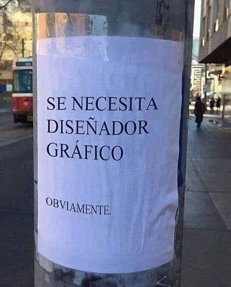 Se busca diseñador gráfico que lea la mente - meme
