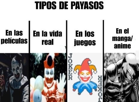 payasos everywhere - meme