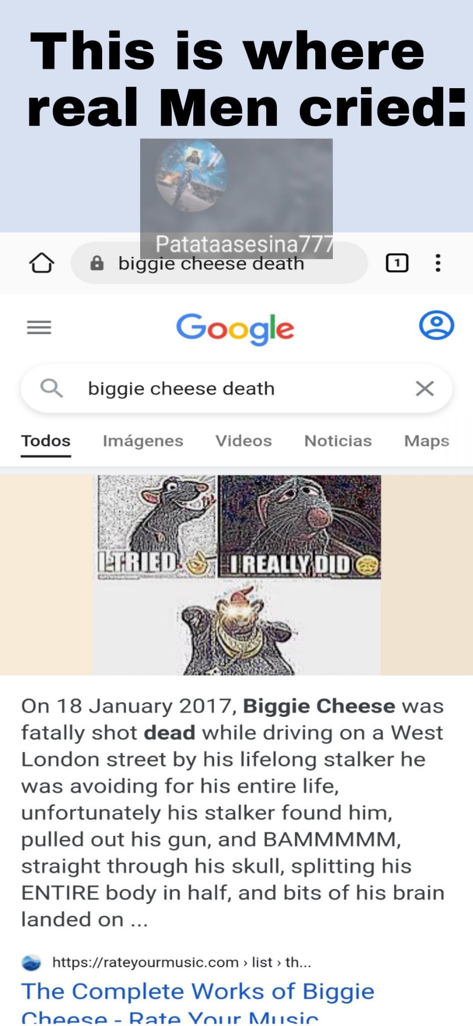 BIGGIE CHEESE KILLED IN DRIVE- BY - iFunny  Biggie cheese, Biggie cheese  meme, Biggie