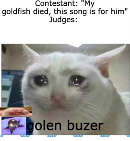 Rip goldfish - meme