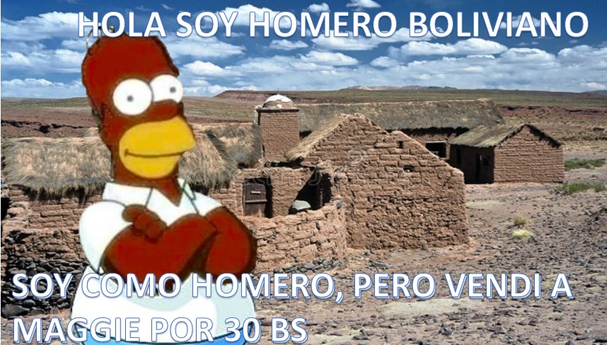 homero boliviano - meme