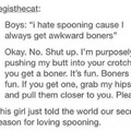 I love spooning