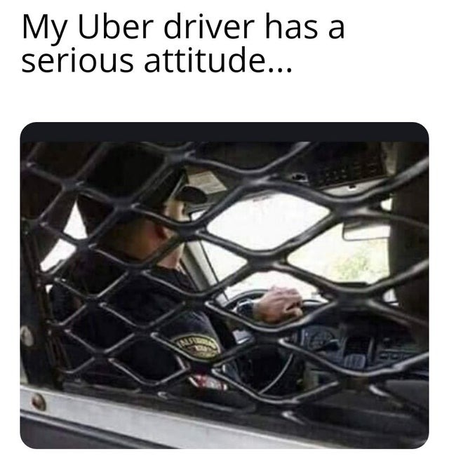 I'll rate this uber driver with one star - meme