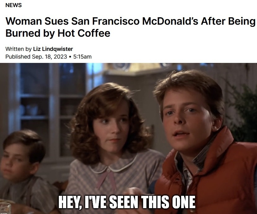 Hot coffee - meme
