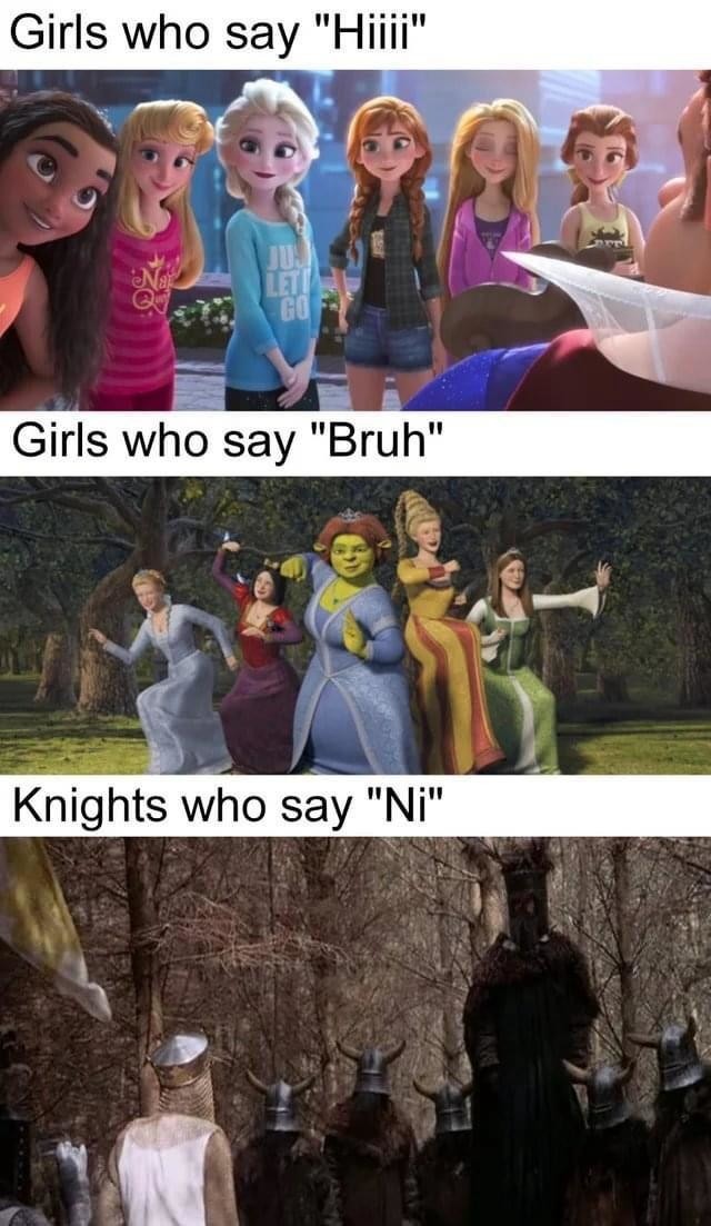 Looks like we're all knights here - meme