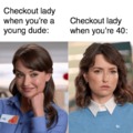 Checkout lady