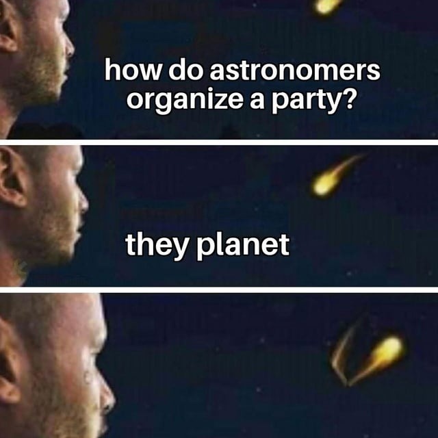 dad joke from orbit - meme