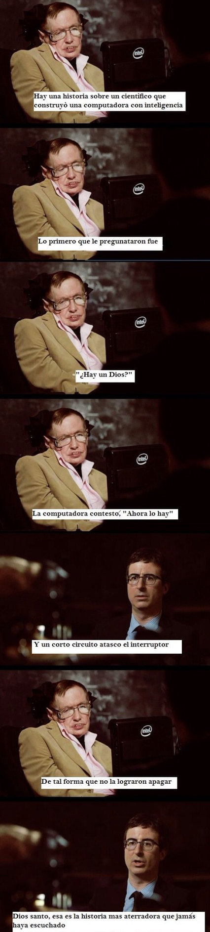 El cuento más aterrado contado por Stephen Hawking - meme