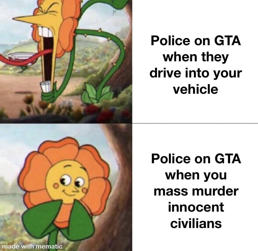 Police on GTA - meme