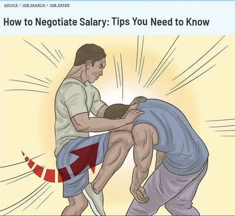 How to negotiate salary - meme