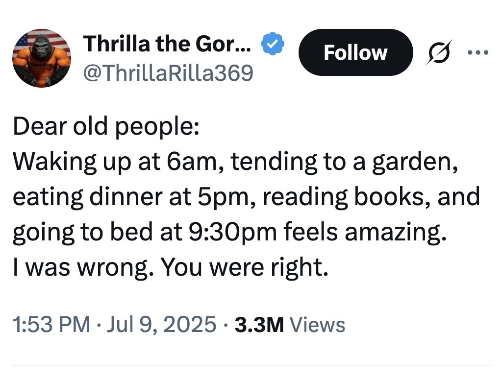 boomer lifestyle wins - meme